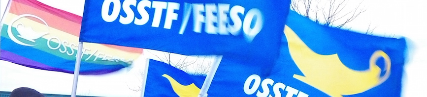 OSSTF flag banner
